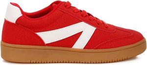 Кроссовки London Rag Zoomer с контрастным пэчворком и массивной подошвой, красный