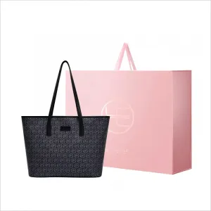 HE BAO BAO Поливинилхлоридная хозяйственная сумка через плечо женская черная серая, [Medium]Dream Weaving Black Box (Holds 13-Inch Computers)