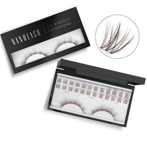 Коричневые клеевые ресницы для самостоятельного нанесения DIY INNOCENT Nanolash