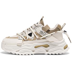 JKEM Мужские низкие массивные кроссовки бежево-хаки, цвет Beige Khaki