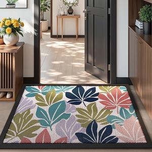 Dajiang Ковер 43х76 см для прихожей, эластичная пряжа, скрывает грязь, износостойкий, нескользящий