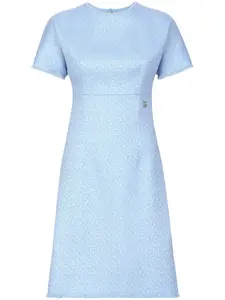 Платье миди А-силуэта Dolce & Gabbana, синий