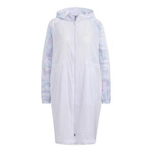 Куртка аутентичные нео с капюшоном спортивные повседневные Куртка Adidas, белый