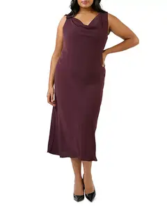 Платье Бритни с воротником-хомутом Estelle Plus, фиолетовый