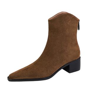 Bamiti Женские полусапожки черные/темно-коричневые, цвет Dark Brown