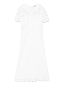 Платье миди из гипюра и кружева Vivetta, белый