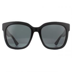 Солнцезащитные очки gg0034s 001 серые Gucci, черный