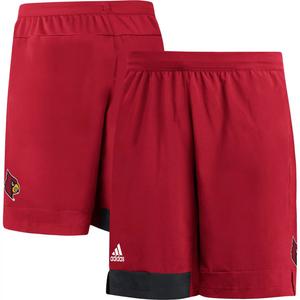 Мужские красные тренировочные шорты Louisville Cardinals adidas