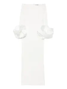 Длинное платье Talia с оборками Solace London, белый