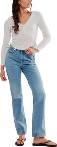 Джинсы Free People Xena Slim Straight, цвет Union Blue