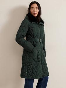 Пуховик hollie миди Phase Eight, темно-зеленый