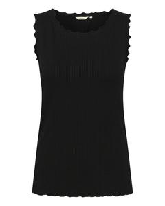 Топ Cream Ribba, черный