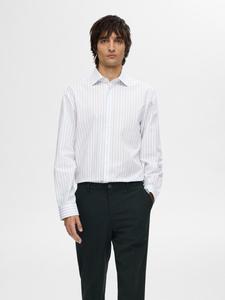 Рубашка Slim Fit на пуговицах SELECTED, белый
