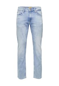 Джинсы с пятью карманами, потертые, мужские ONLY & SONS, цвет 187212 Light Blue