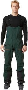 Штаны Helly-Hansen Sogn Bib Shell для мужчин - водонепроницаемые, дышащие, прочные лыжные штаны - регулируемые лямки, легкий дизайн Helly Hansen, 495 Darkest Spruce