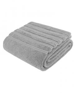 Большое банное полотенце American Soft Linen Edison Luxury из 100% турецкого хлопка, серебряный