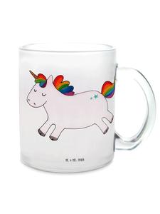 Кружка для чая Единорог (без слов) прозрачная Mr. & Mrs. Panda