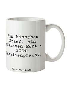 Кружка с надписью Люблю приемного внука белого цвета Mr. & Mrs. Panda