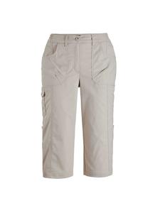 Короткий размер: брюки-капри с подворотами и функцией Goldner, желтый