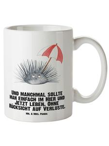 Кружка XL с рисунком морского ежа и надписью белого цвета Mr. & Mrs. Panda