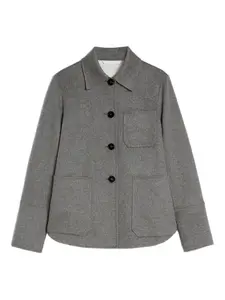 Рубашка с закругленным подолом Jil Sander, серый