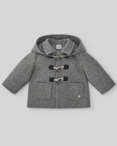 Детский пуховик коллекции Esencial Paz Rodríguez, серый