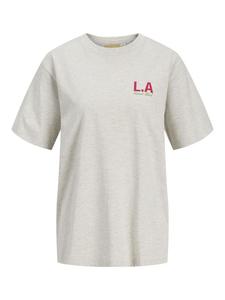 Футболка цвета Белый меланж JJXX