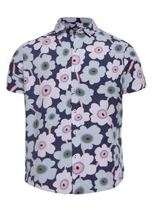 Рубашка на пуговицах классического кроя Campus Sutra River, синий