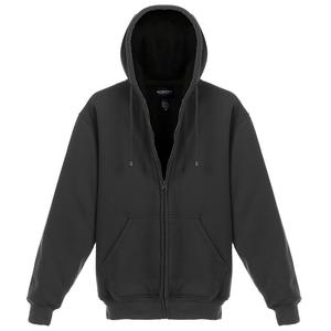 Мужская куртка с капюшоном Gioberti на флисовой подкладке из шерпы, цвет Charcoal B