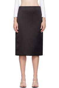 Черная юбка-миди с подкладкой We11done