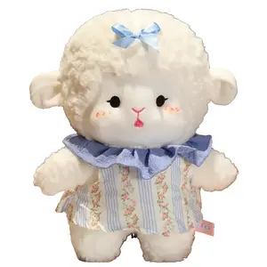 Плюшевая кукла Little Lamb, Sheep и Alpaca высотой 25см/35см/45см BEIKEMIXUE, синий
