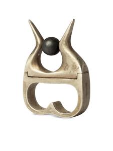 Серебряное кольцо Plate Double Hathor Expansion Parts of Four, серебряный