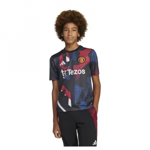 Футболка с коротким рукавом adidas Manchester United 24/25 pre match junior, разноцветный