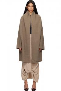 Lauren Manoogian Бежевое пальто-капоте