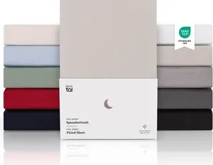 Простыня на резинке Premium 160x200 см, джерси - 100% хлопок, для матрасов шириной до 25 см - серая Blumtal