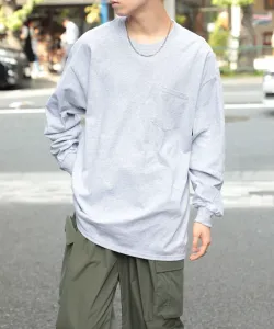 Футболка с длинными рукавами и нагрудным карманом из ультрахлопка GILDAN/6.0 унций. Однотонная. Gildan GL2410