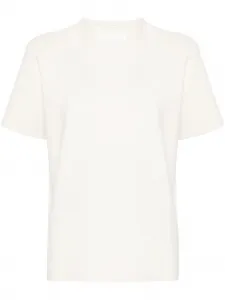 Топ в рубчик с круглым вырезом JIL SANDER, белый