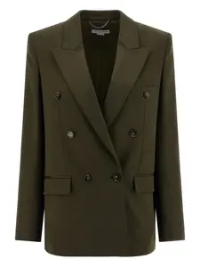 Двубортный пиджак Stella Mccartney, зеленый