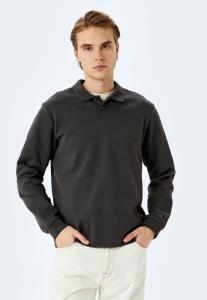 Футболка с длинным рукавом NECK Koton, антрацит