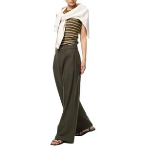 UNIQLO Повседневные брюки женские olive green