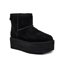 Ботинки зимние UGG Classic Mini на платформе, черный