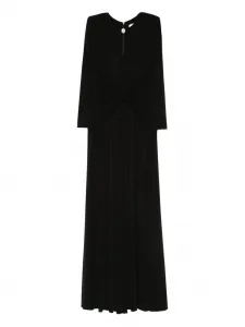 Платье макси с драпировкой Nissa, черный