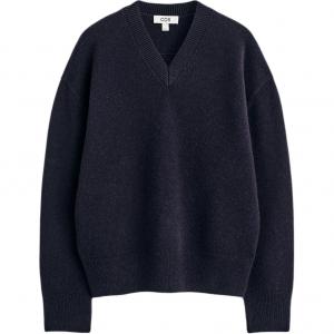 COS Свитер женский темно-синий