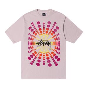 Футболка Stussy Atticus, окрашенная в пигмент, цвет Румяна