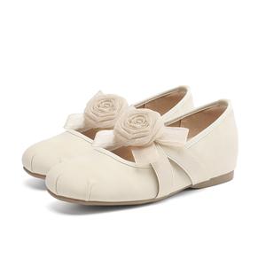 Туфли Мэри Джейн на плоской подошве женские FOXER, Beige