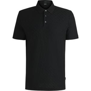 Хлопковая поло Boss HUGO BOSS, черный