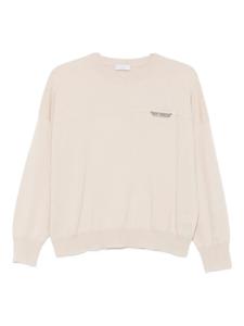 Brunello Cucinelli свитер с декором Monili, нейтральный