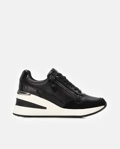 Женские спортивные кроссовки на платформе с боковой молнией Xti, черный