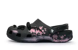 Crocs Классические клоги Little Pink Whale Clogs унисекс Black Pink