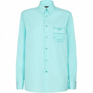 FENDI Мужская рубашка светло-голубого цвета